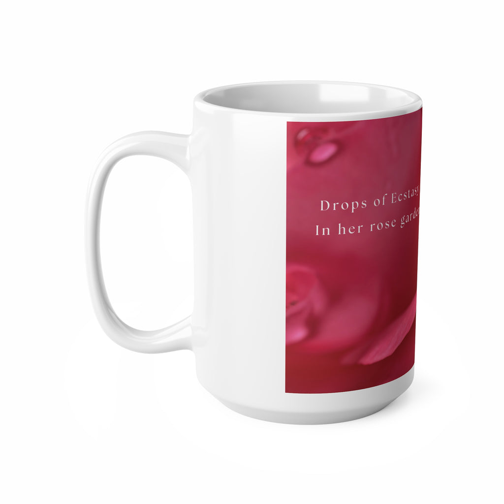 Ceramic mug rose design