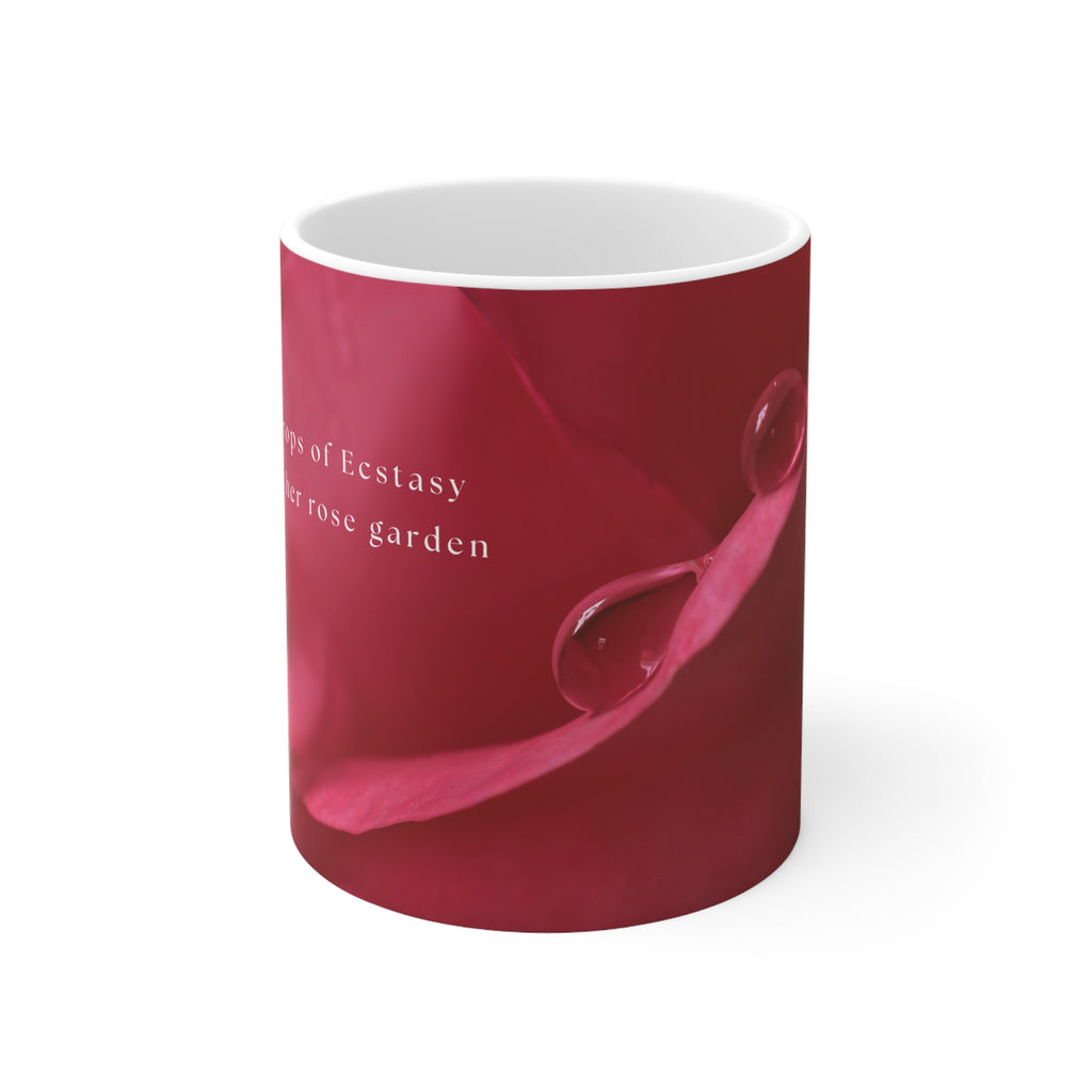 Ceramic mug rose design