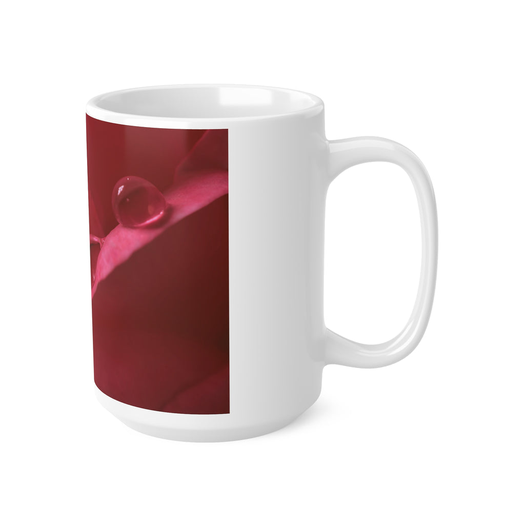 Ceramic mug rose design
