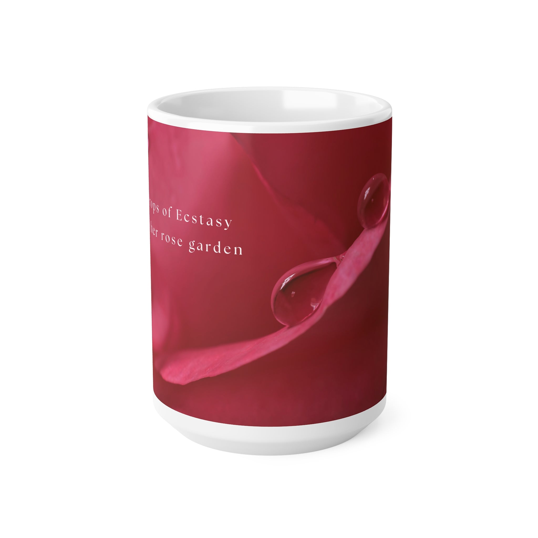 Ceramic mug rose design